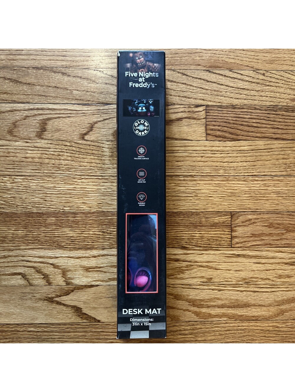 FNAF 2 Five Nights At Freddy’s GLOW IN THE DARK Desk Mat ~ 31” x 15” Fazbear NIB
